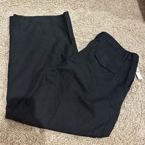 NWT Gap Linen Feel Wide Leg Trousers, Size 14